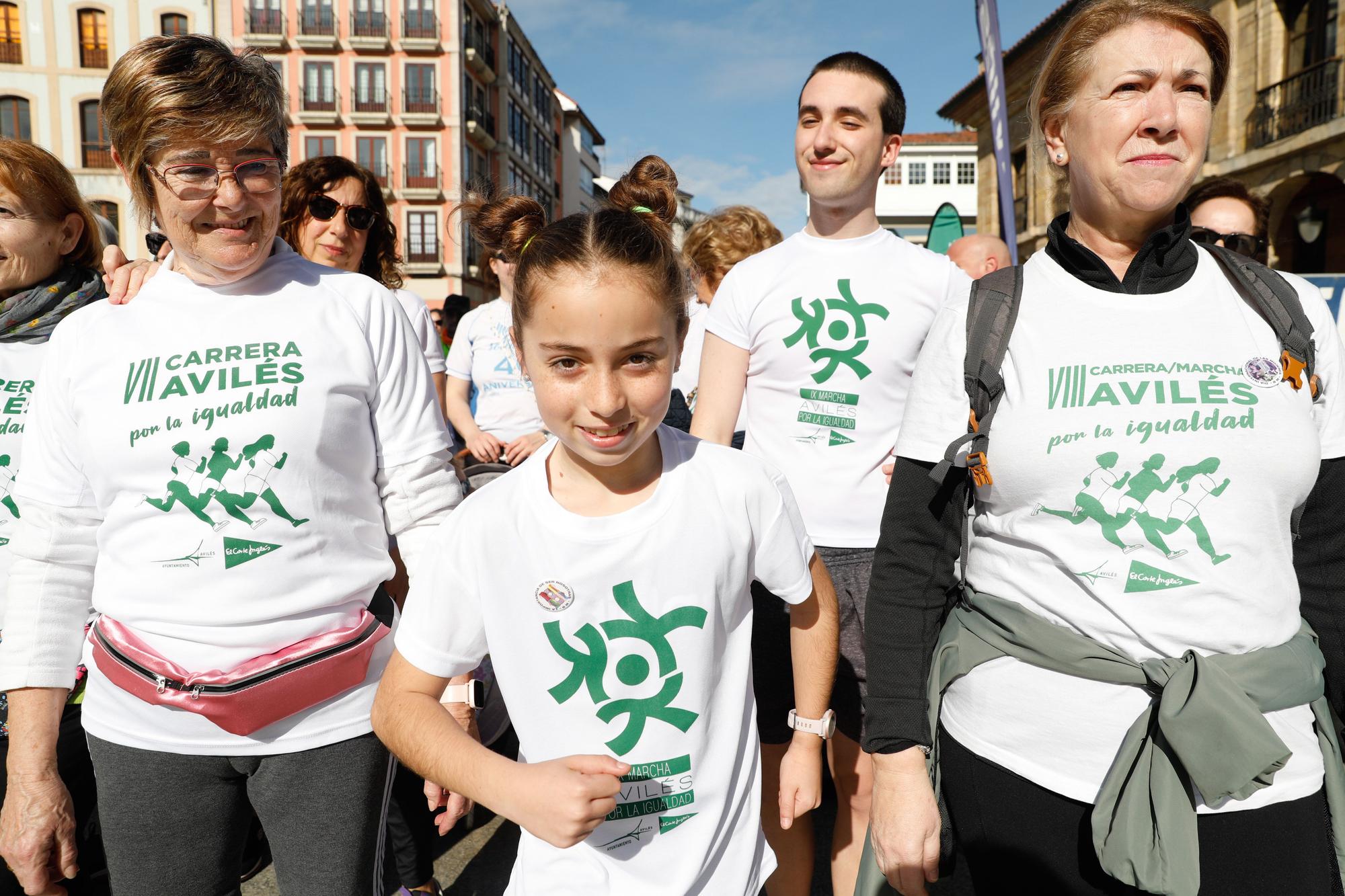 La IX Marcha por la Igualdad de Avilés, en imágenes