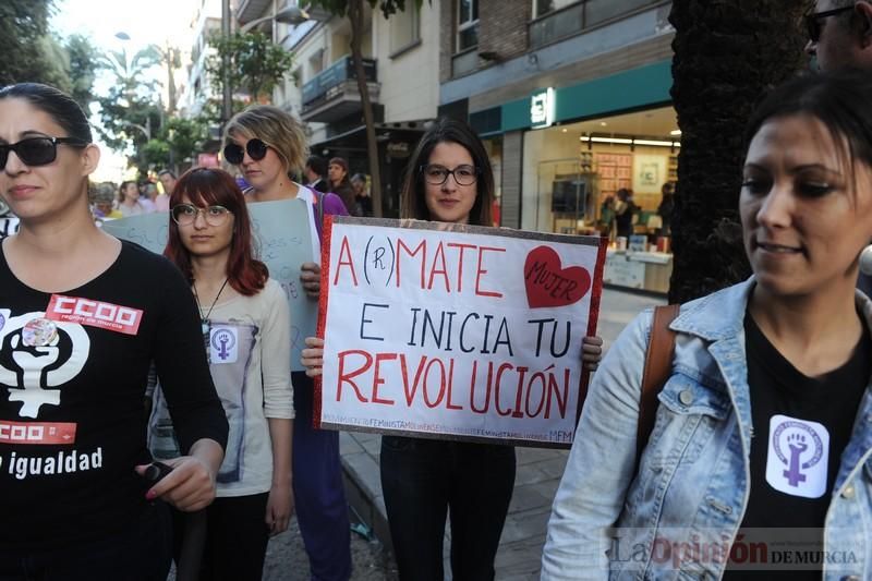 Manifestación contra la violencia patriarcal en Murcia