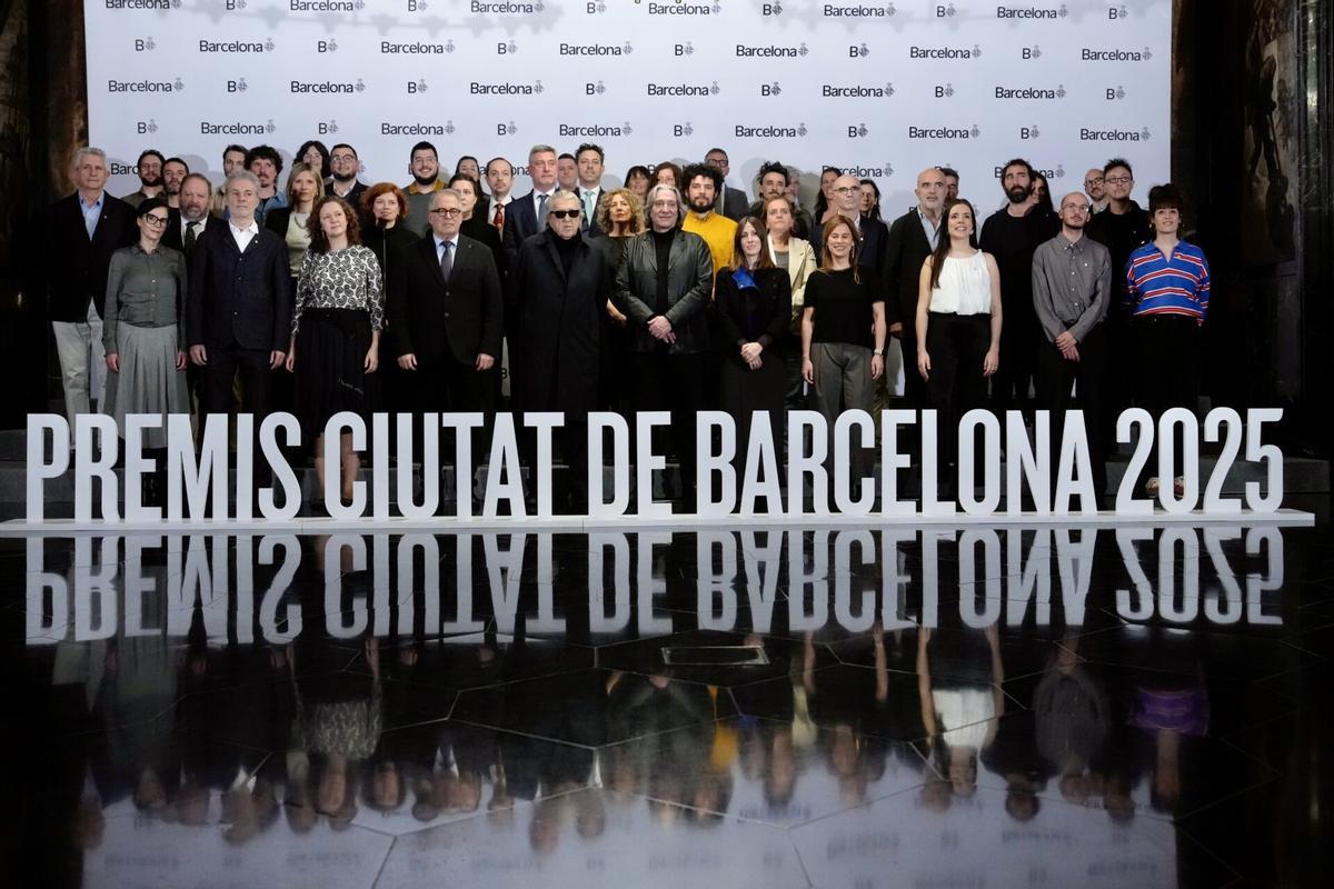 Ceremonia de entrega de los Premis Ciutat de Barcelona, este miércoles.
