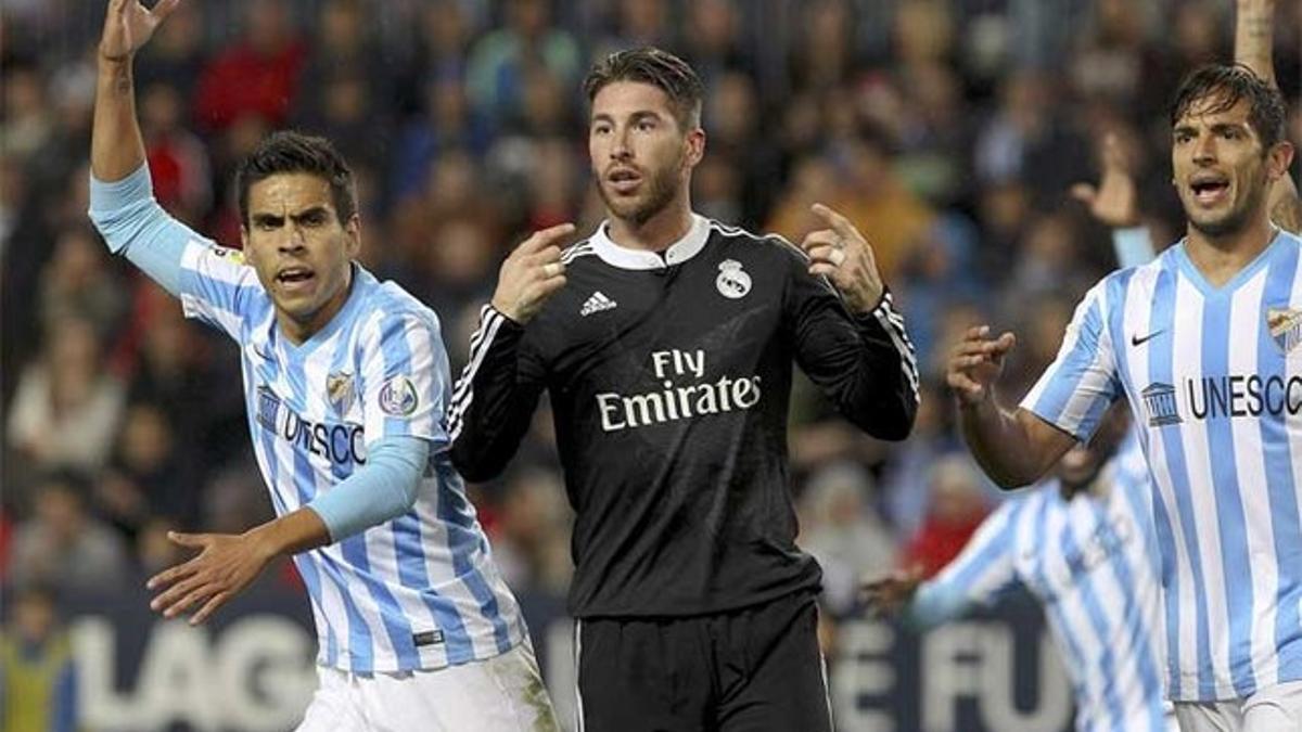 Sergio Ramos tuvo una graciosa 'confusión' en Málaga