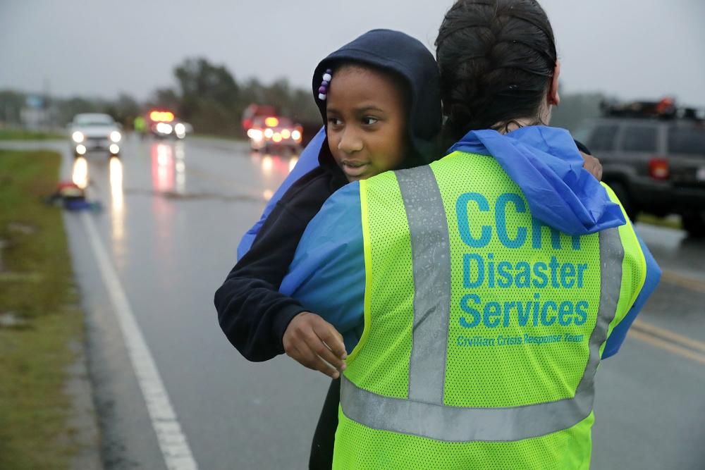 Inundaciones en la costa este de EE UU tras la llegada del huracán Florence