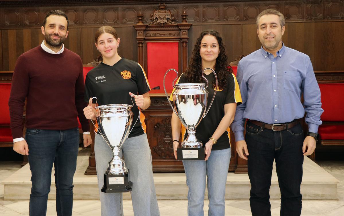 Darío Moreno, Yaiza Camacho, Carla Morales y Javier Timón.