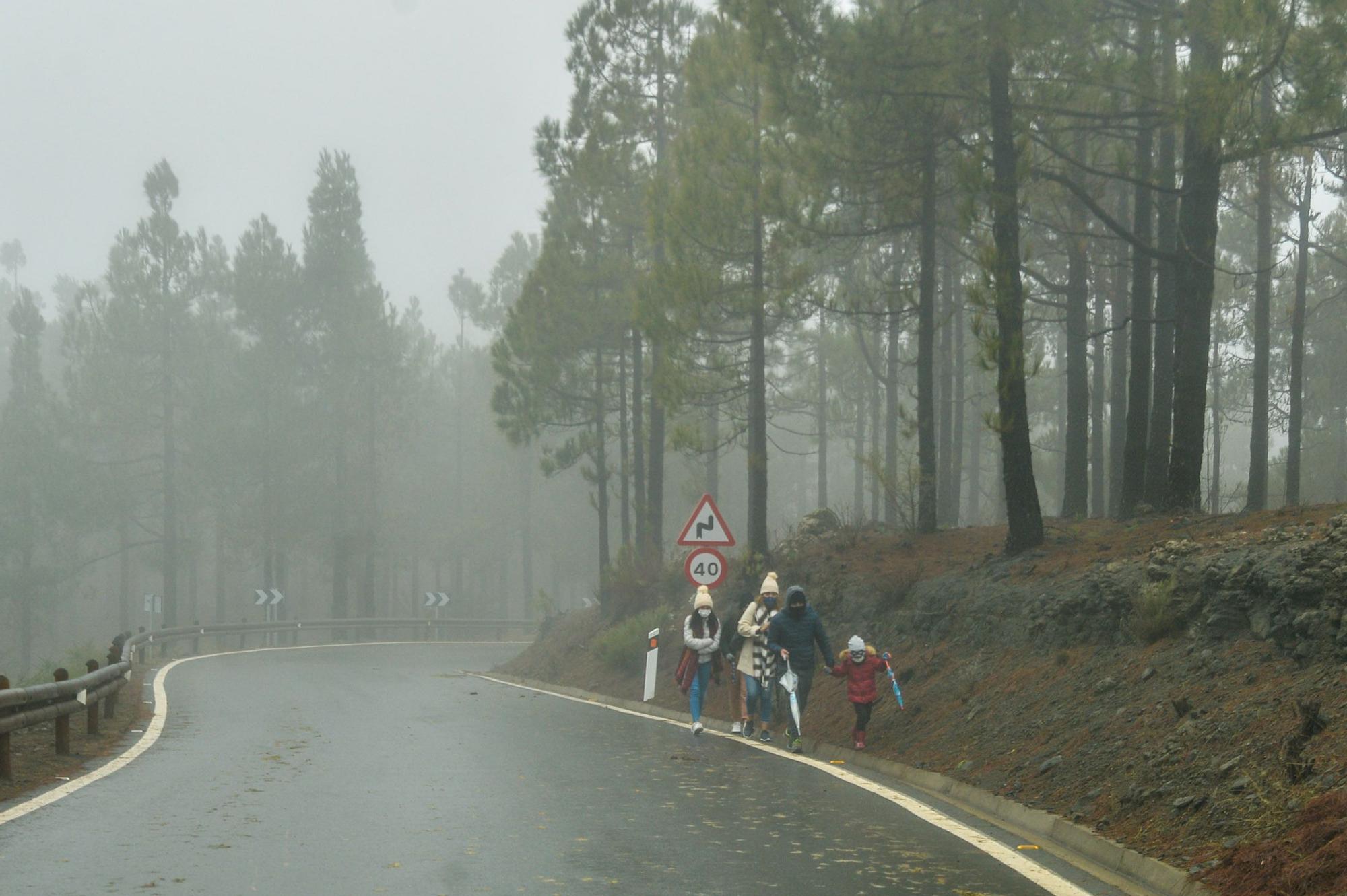 Nueva jornada de lluvias en Gran Canaria por el paso de la borrasca 'Filomena'