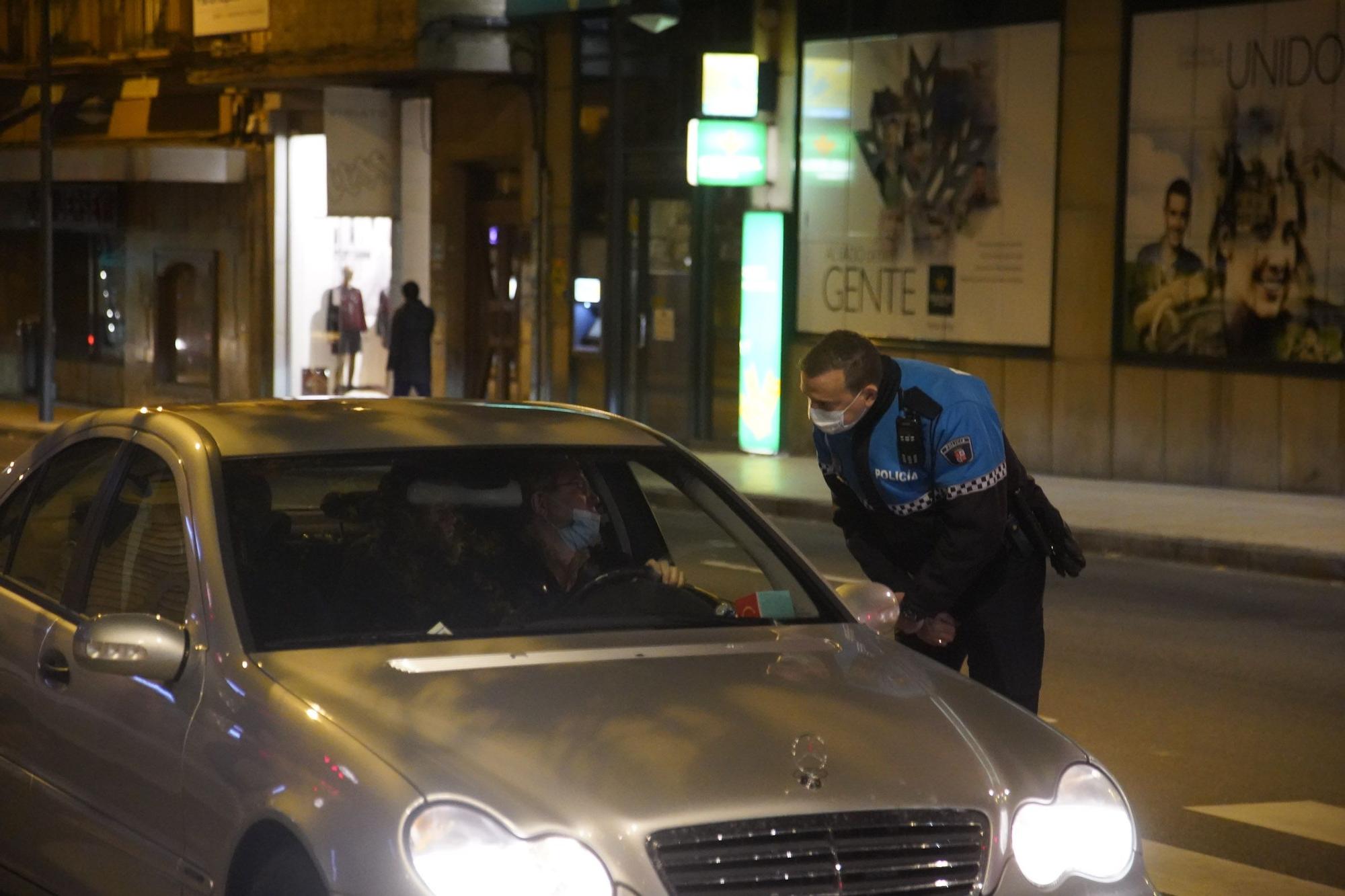 Así vigilan los Fuerzas y Cuerpos de Seguridad el primer toque de queda en Zamora