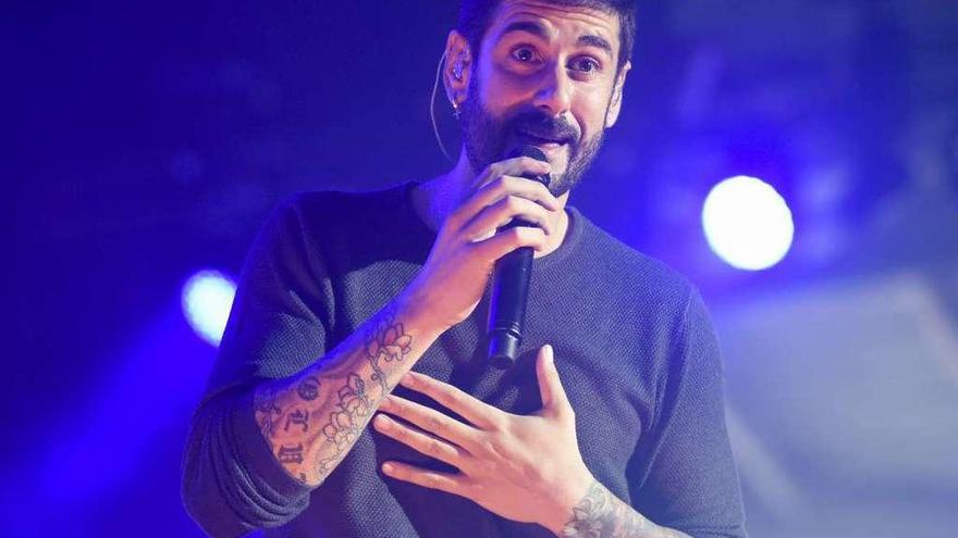 El cantante Melendi, durante un concierto el año pasado en A Coruña.