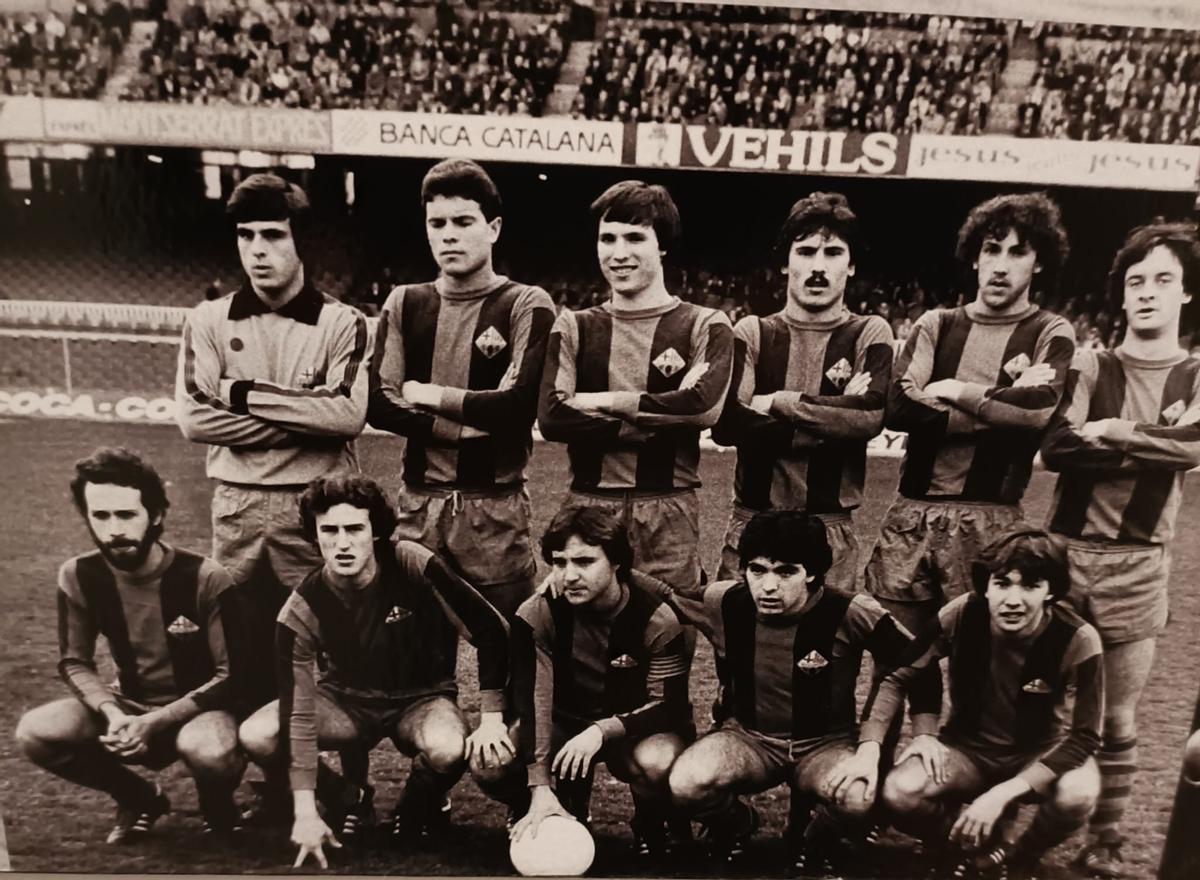 Ferrer, en un partit amb el Barça Atlètic al Camp Nou