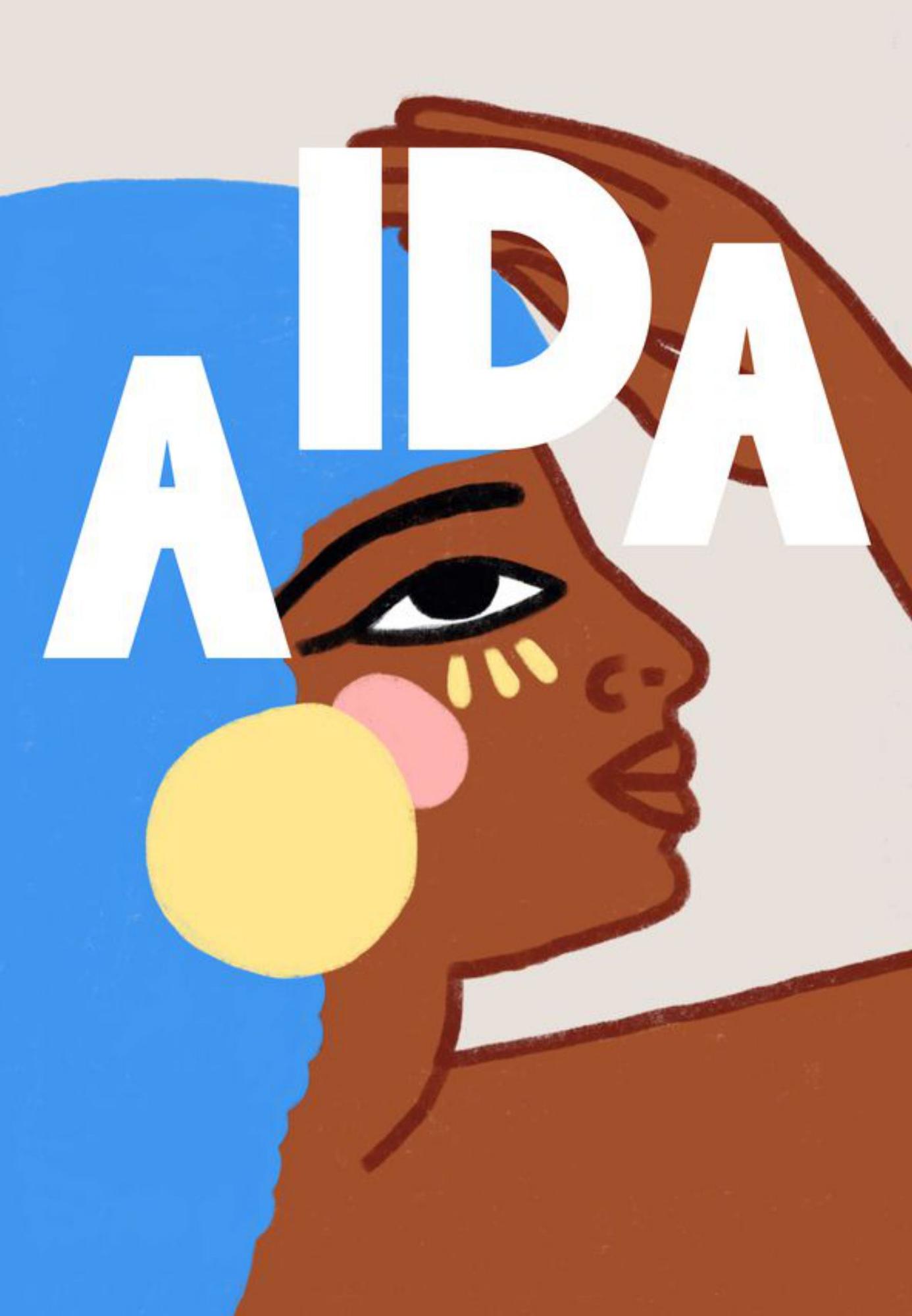 Cartel de la ópera &quot;Aida&quot;. 