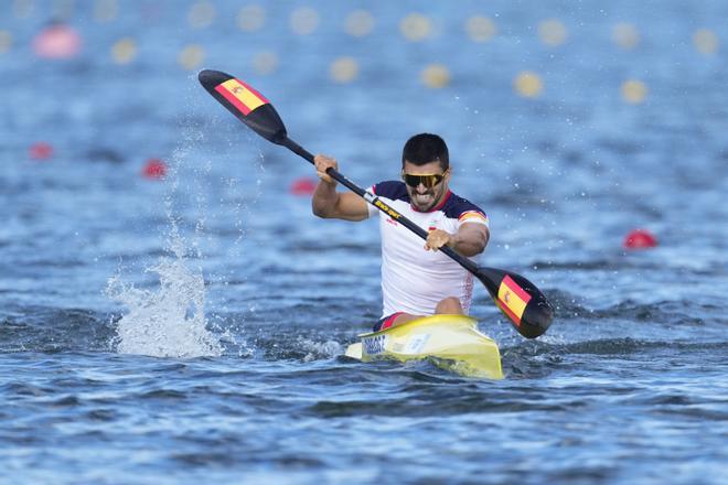 Francisco Cubelos en piragüismo K1 1000 en los Juegos olímpicos de París. 