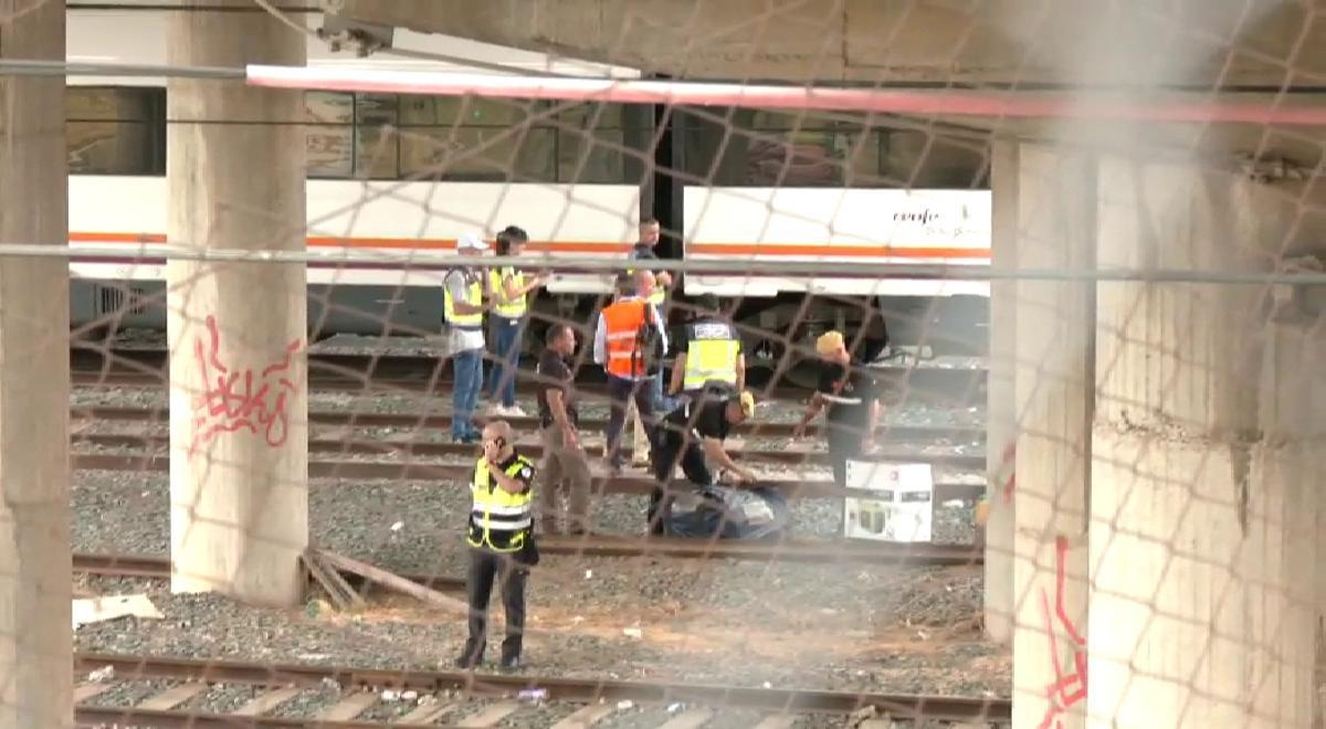 Tren en el que ha sido hallado el cadáver de Álvaro Prieto.