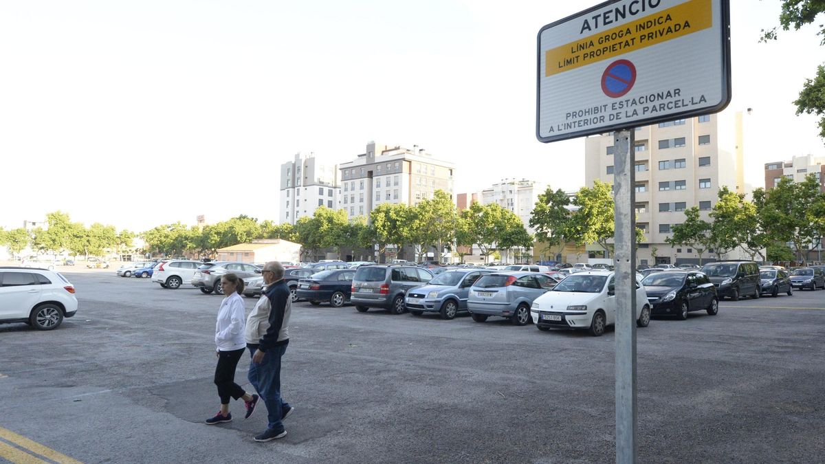 Imagen del párking ubicado en el antiguo recinto de Ferias y Mercados de Castelló.
