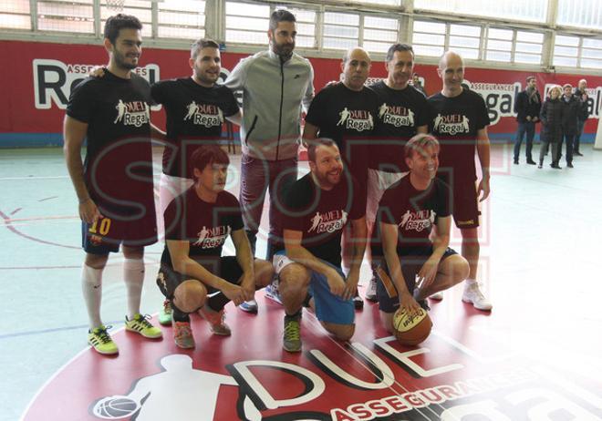 Jordi Alba y Juan Carlos Navarro, entrenadores por un día