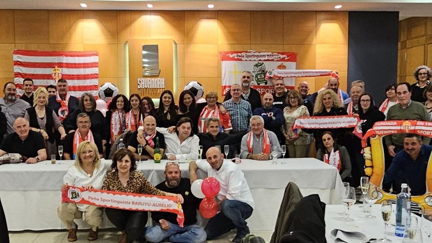 La peña sportinguista Baruyu celebra su 33º. aniversario