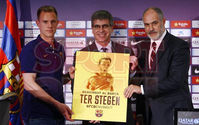 Las imágenes de la presentación de Ter Stegen