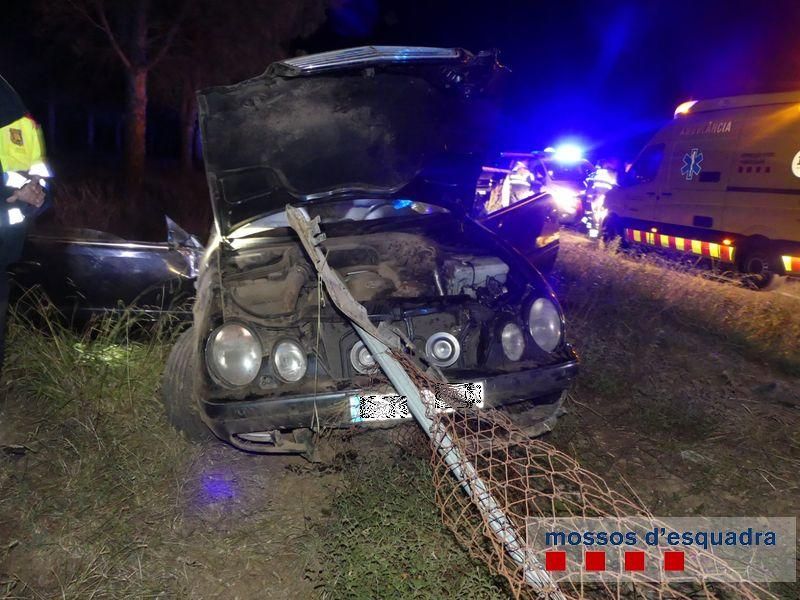 Accident de trànsit a Cassà de la Selva