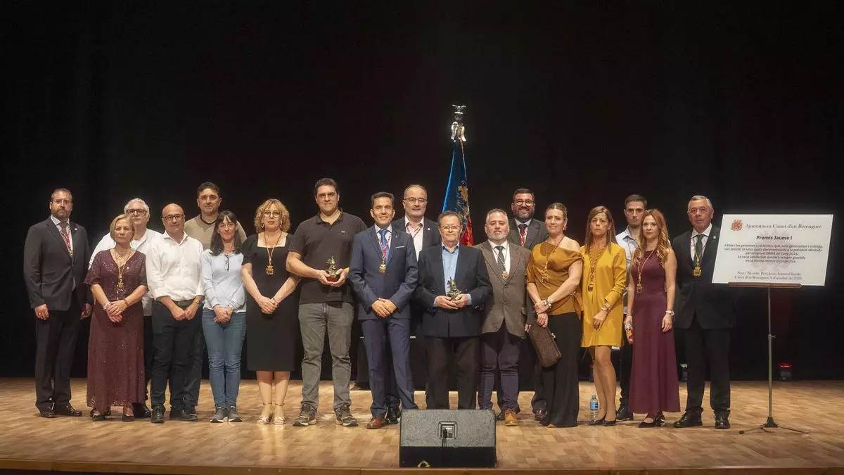La dana Alice no frena la ceremonia de los premios Jaume I en Canet d'en Berenguer
