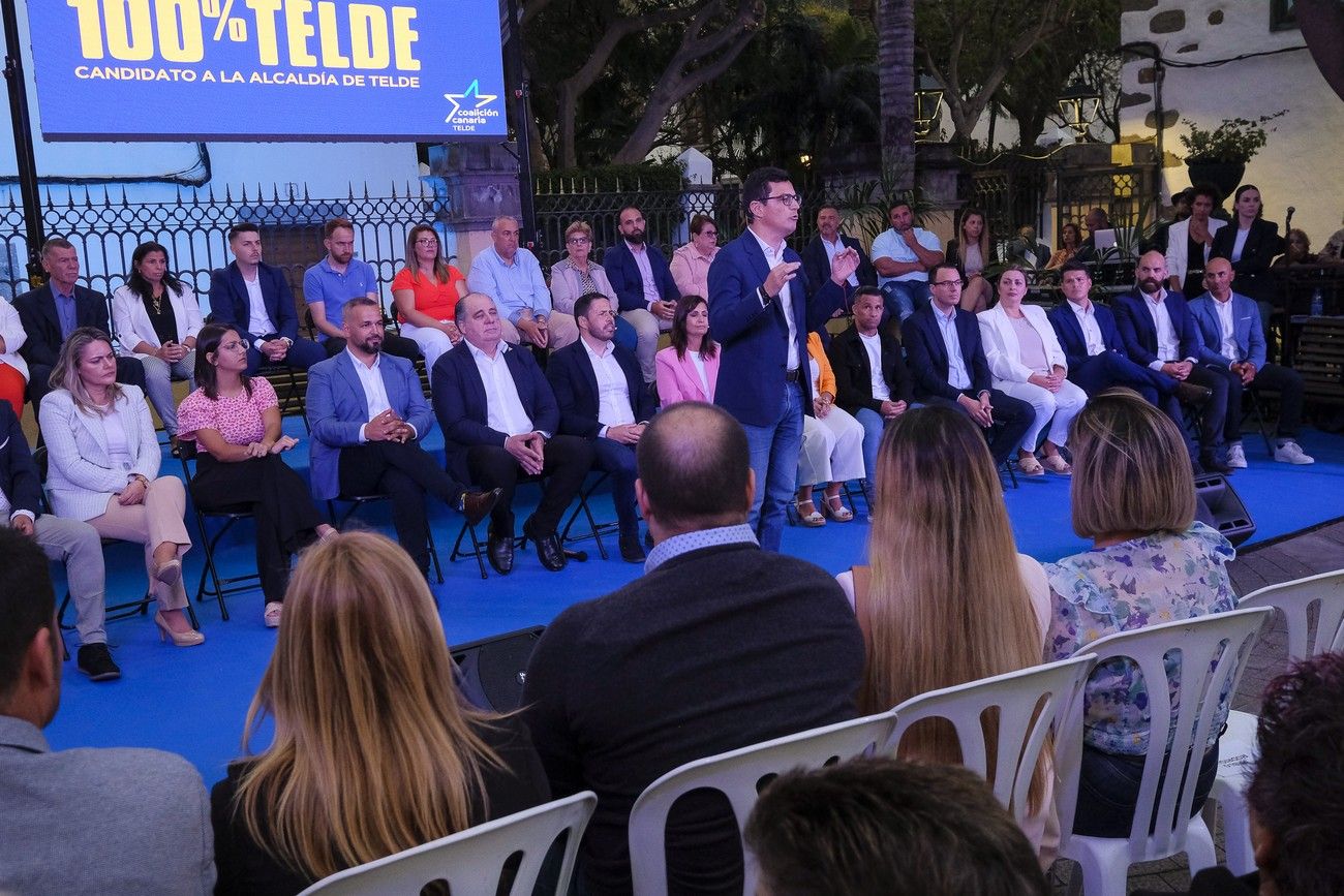 Acto de presentación del candidato de Coalición Canaria a la alcaldía de Telde, Héctor Suárez.