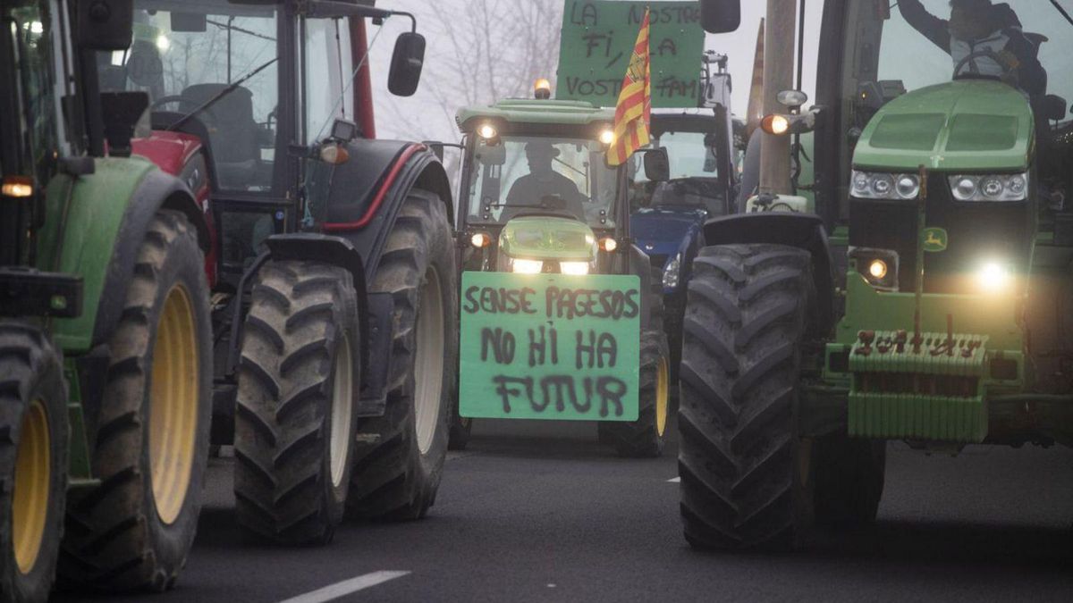 Una de las tractoradas de estos días en nuestro país.