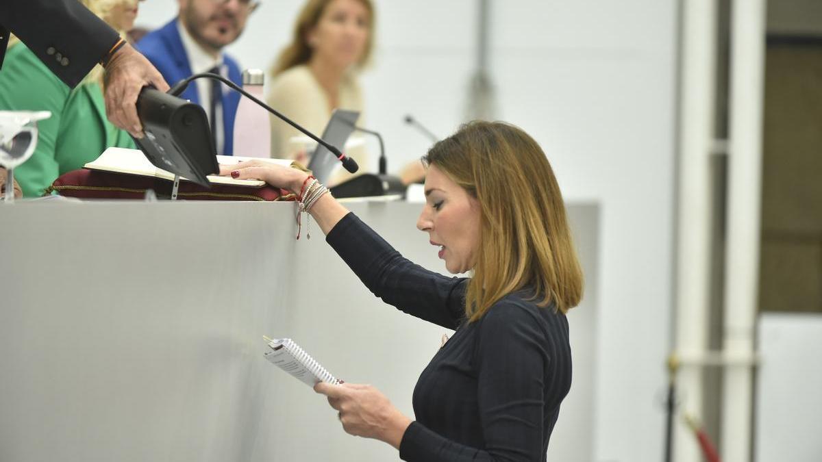 María del Carmen Ruiz Jódar, ayer en la Asamblea.