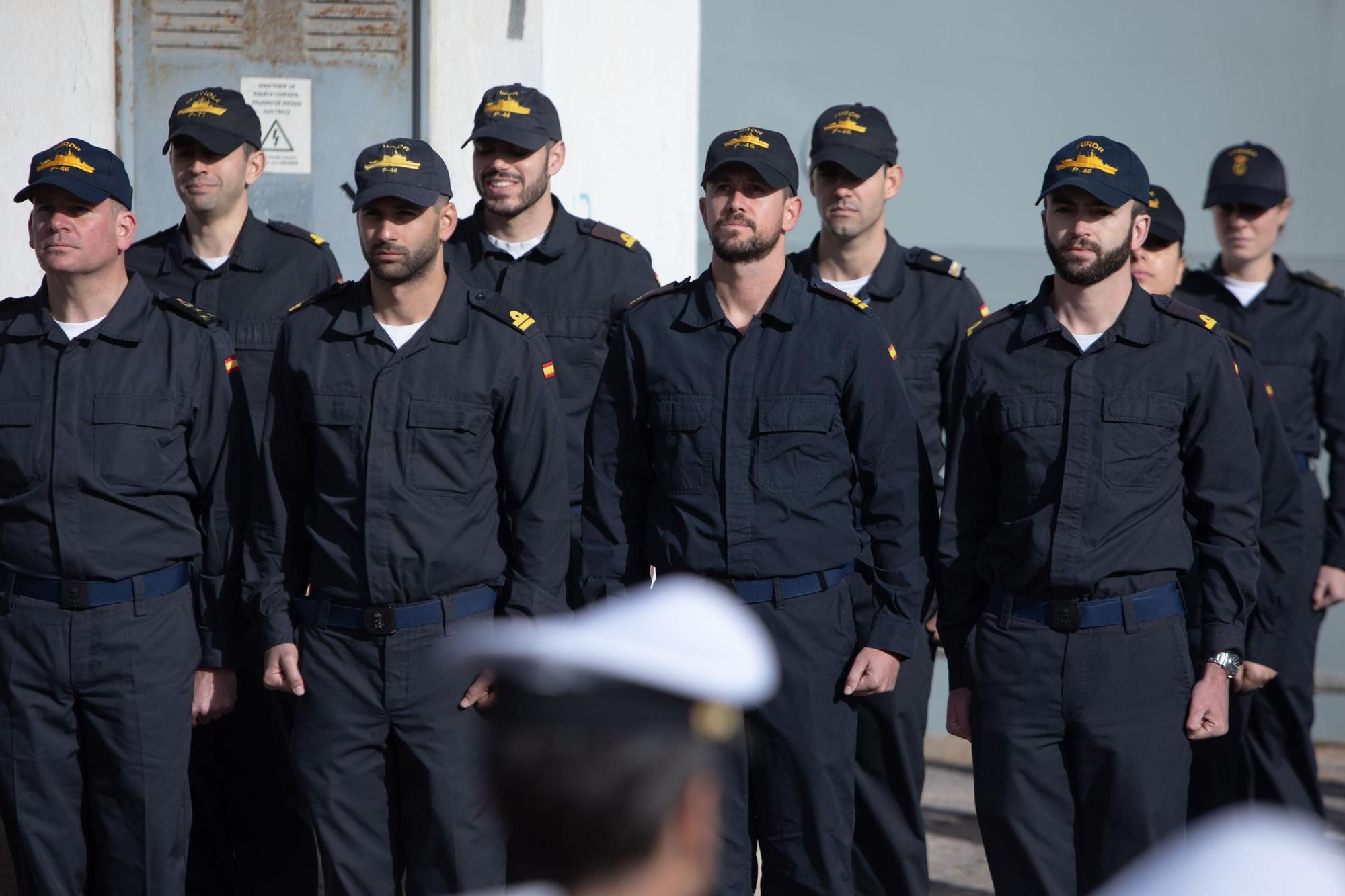 FOTOS: los 74 marinos del BAM ‘Furor’ parten de Cartagena hasta aguas del Golfo de Guinea