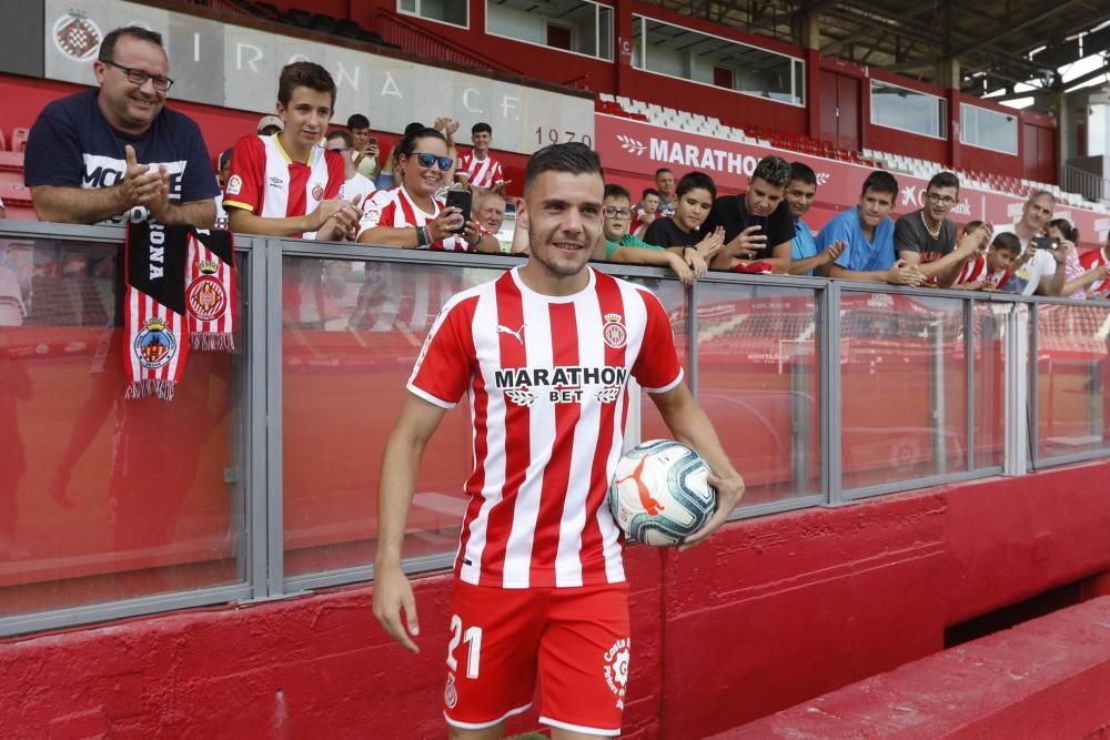 El nou jugador del Girona Àlex Gallar promet «treball i ganes» a Montilivi