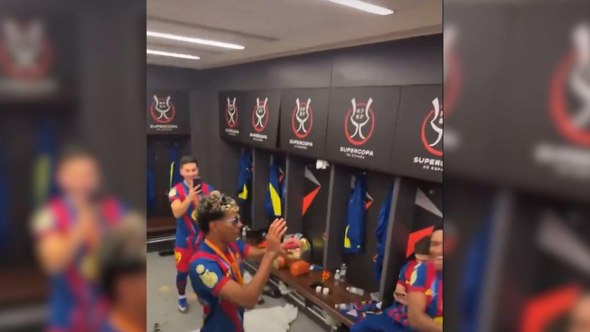 Así ha sido la fiesta blaugrana dentro de los vestuarios