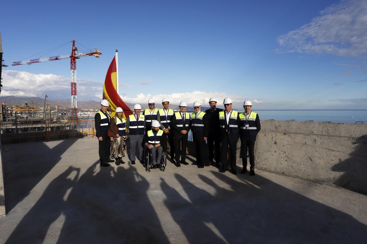 Vistas de las obras de las Torres de Málaga en la avenida Pacífico.