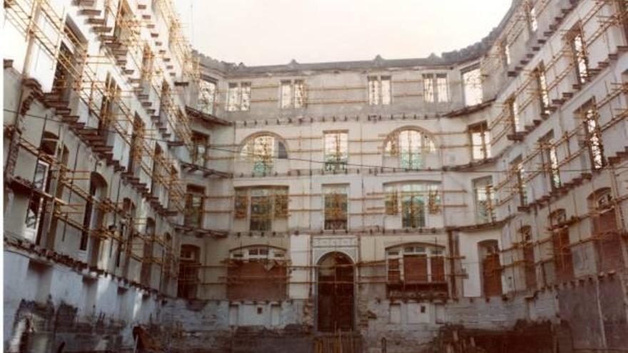 La oficina central, ya rehabilitada, en pleno rendimiento.