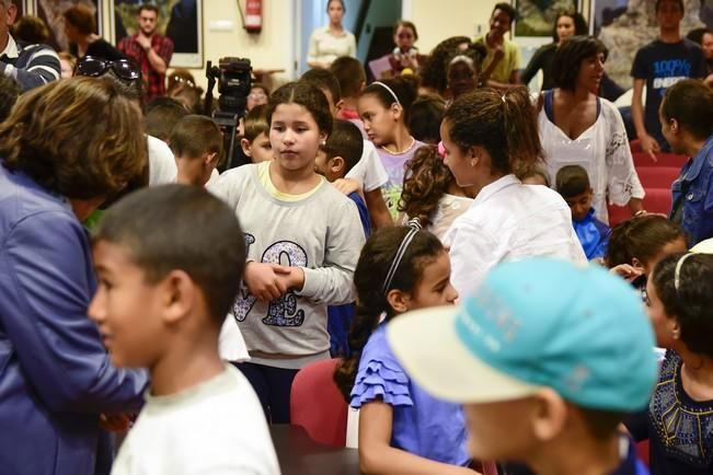 Bienvenida de los niños y niñas saharauis