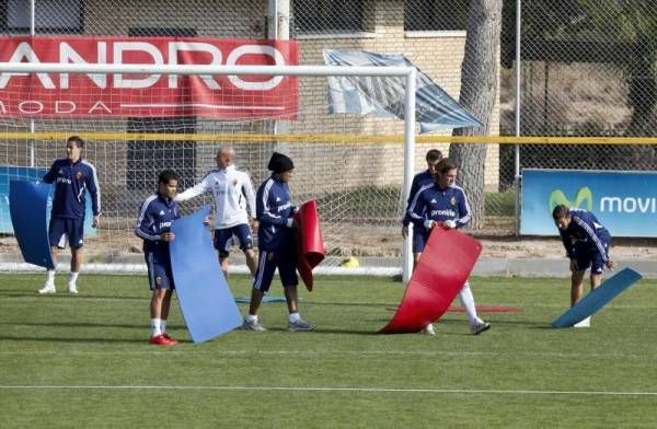 Entrenamiento del lunes del Real Zaragoza