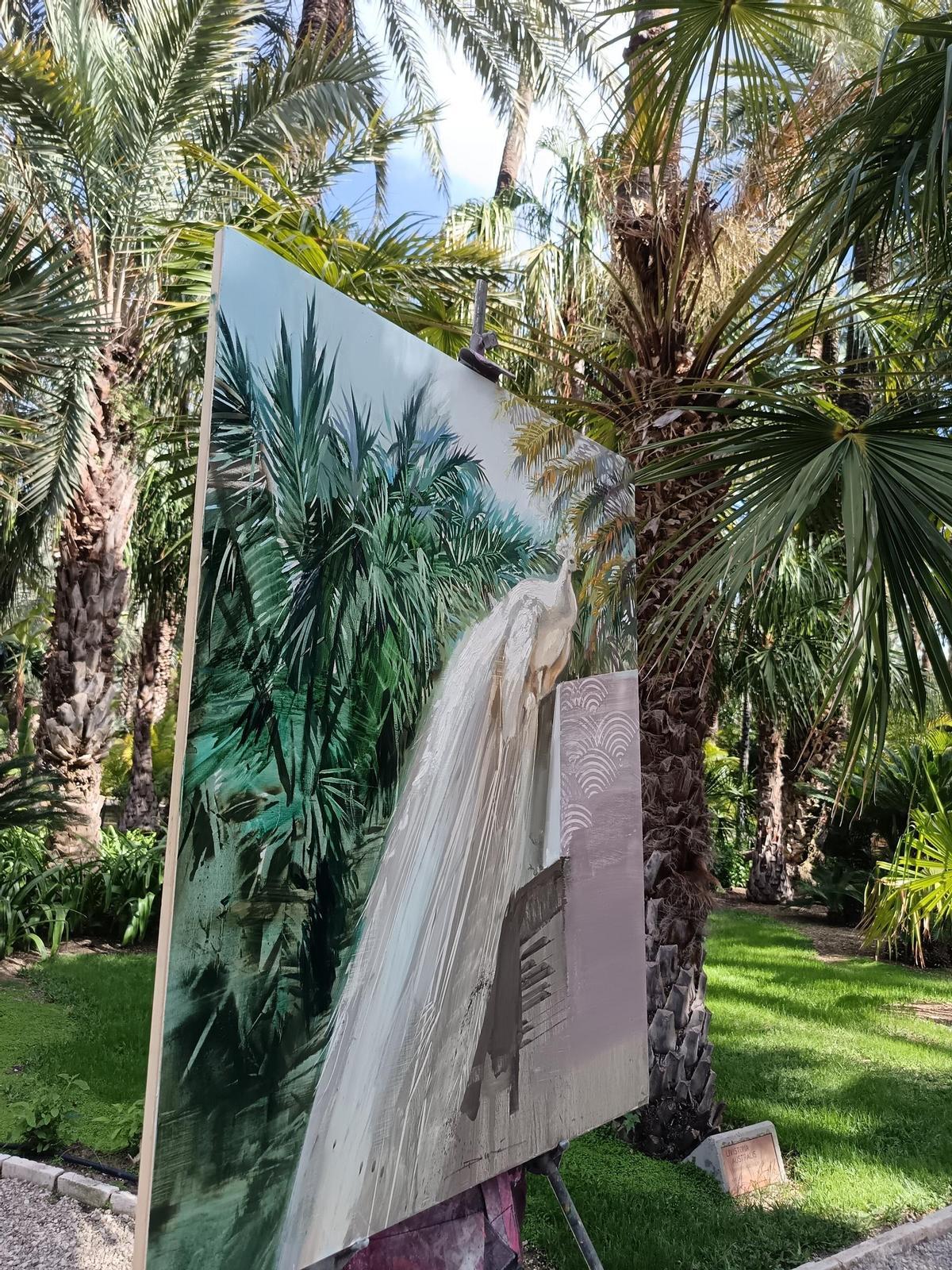 La obra premiada en el I Certamen de Pintura Rápida en el Huerto del Cura en 2026.