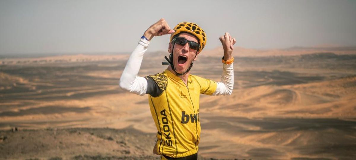 El ciclista Álex Roca.