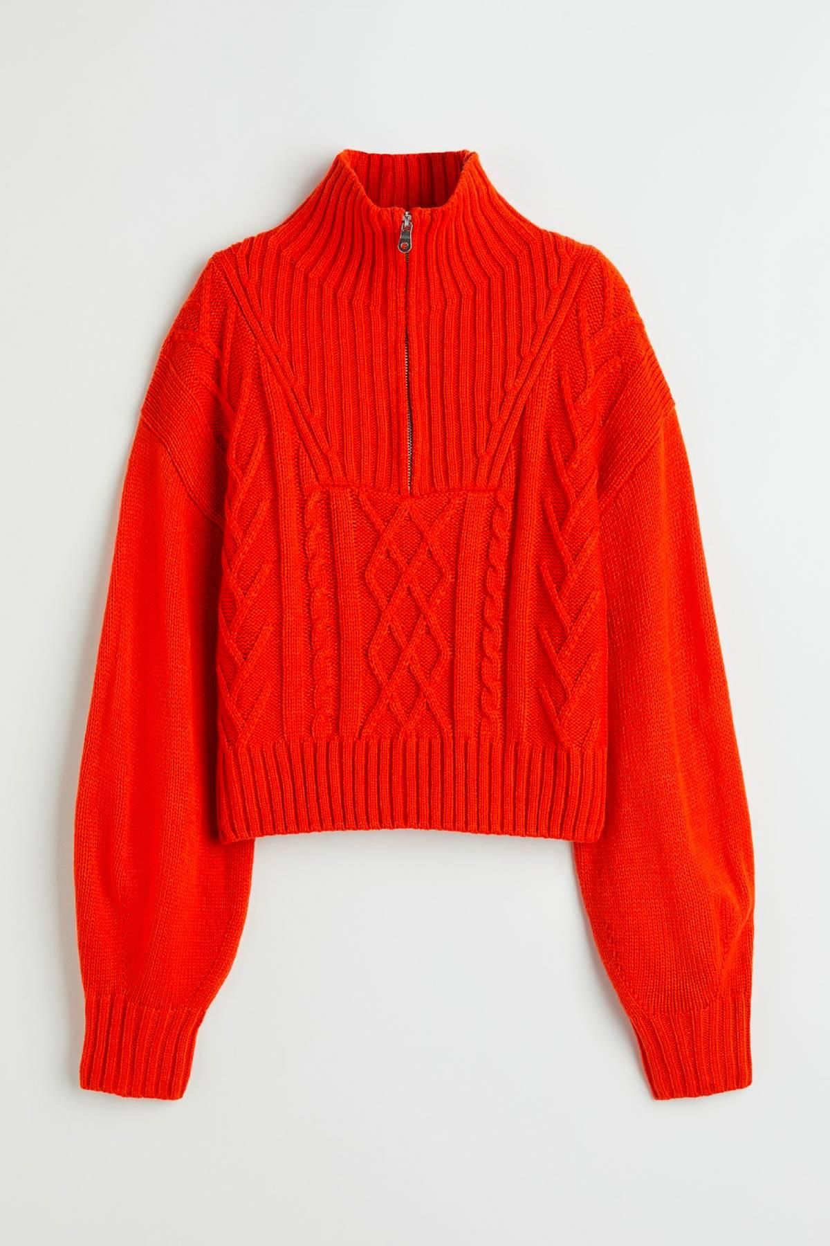Jersey de canalé con detalles trenzados de H&M