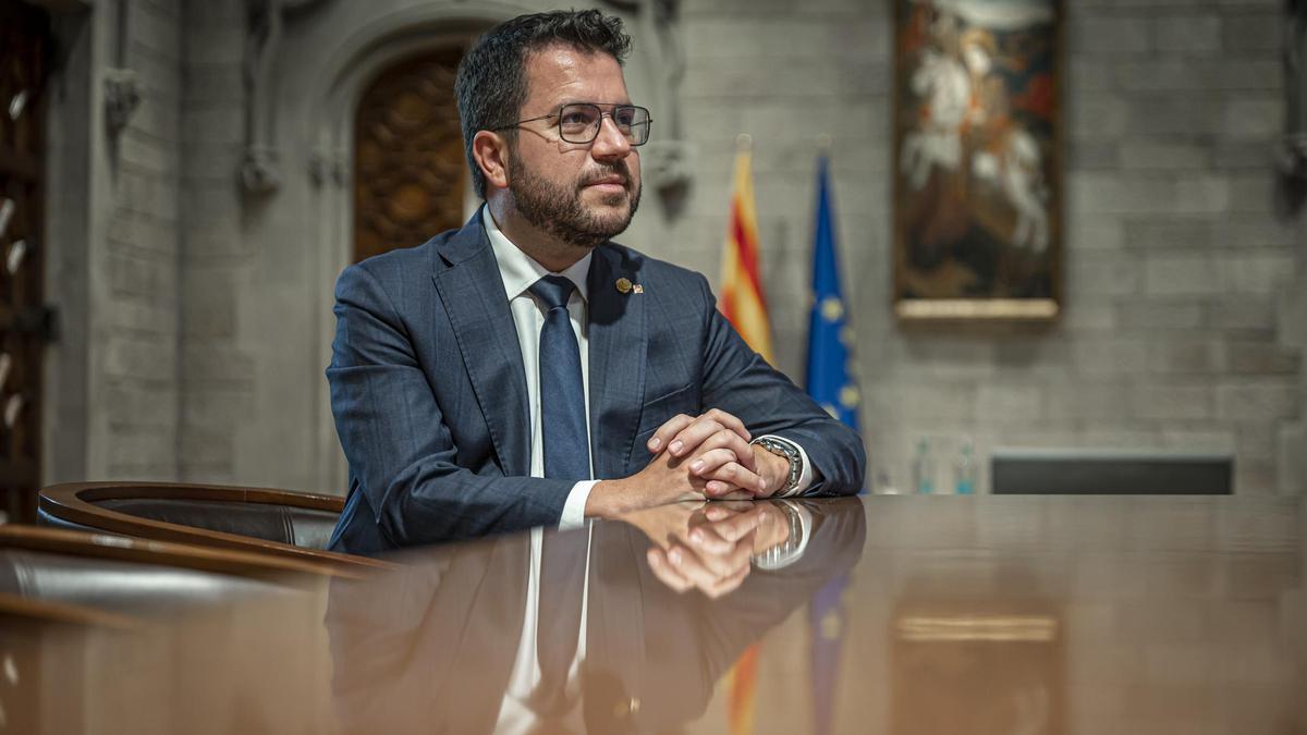 El 'president' de la Generalitat, Pere Aragonès.