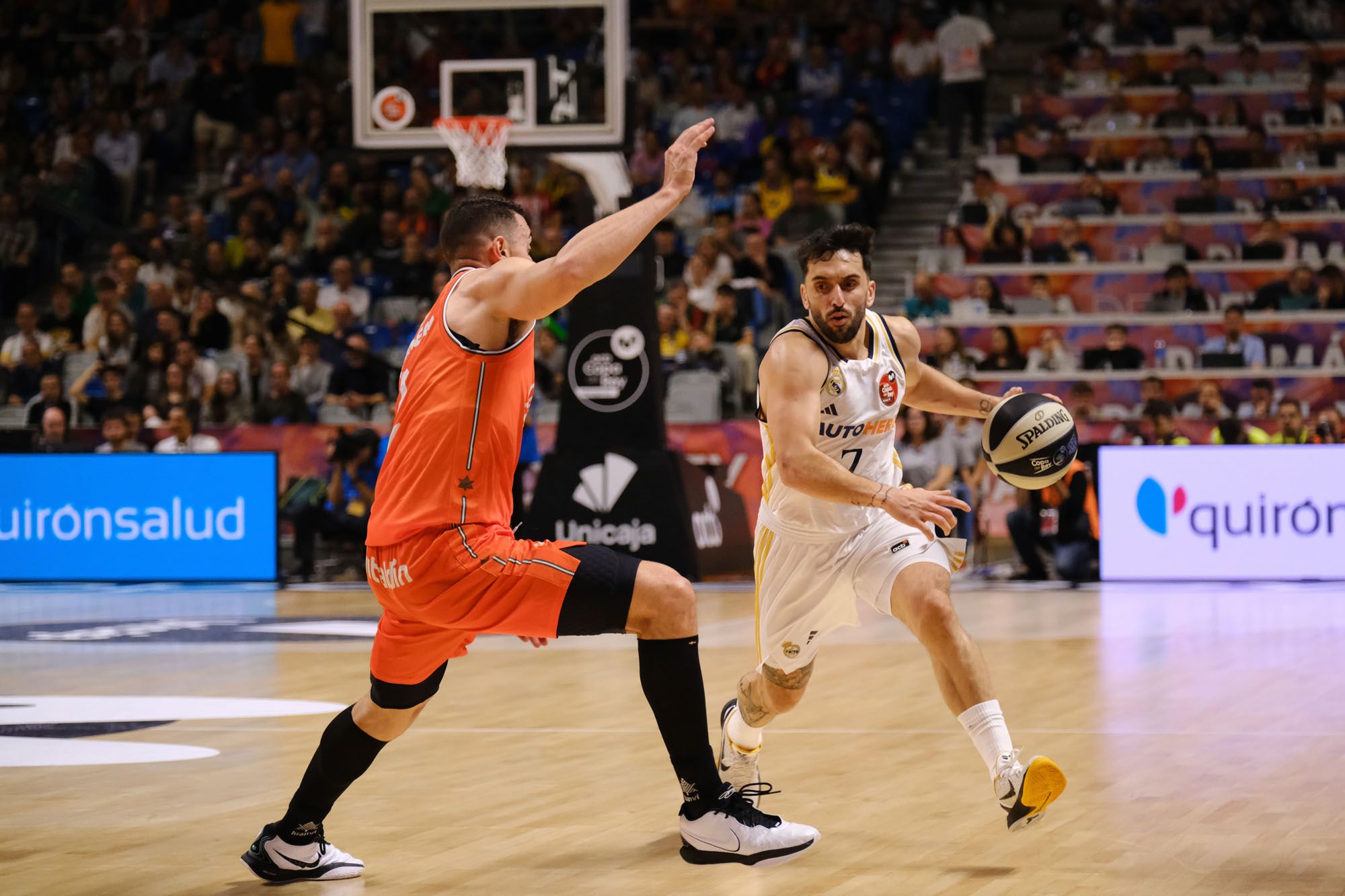 Real Madrid - Valencia Basket, semifinal de la Copa del Rey de 2024.