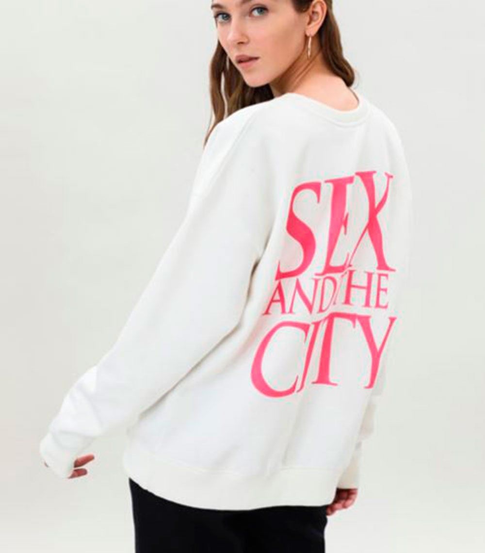 Sudadera de 'Sexo en Nueva York' de Lefties por detrás