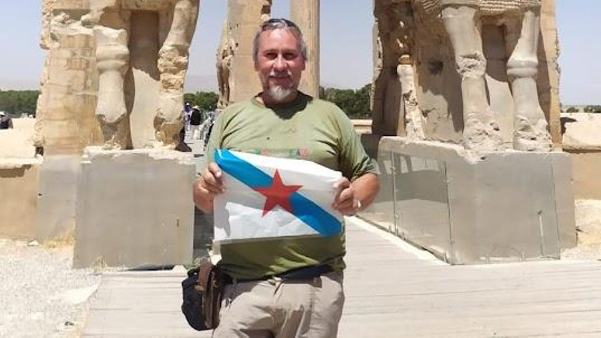 Foni Díaz, en su viaje a Irán