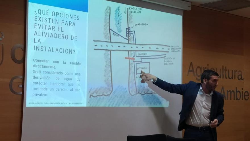 Luengo insiste en que la entrada de nutrientes por el Albujón es competencia de la CHS