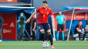 Abel Ruiz durante un encuentro con la selección sub-21