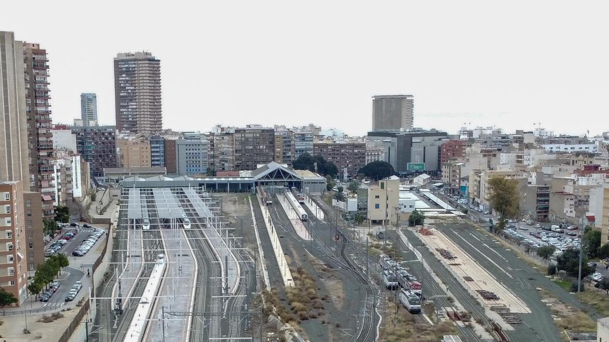 Entorno de la estación de Renfe, dentro de la OI/2 de Alicante