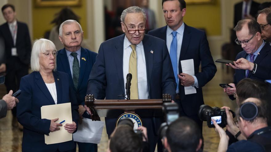 Fotografía de archivo del líder de la mayoría demócrata del Senado, Chuck Schumer.