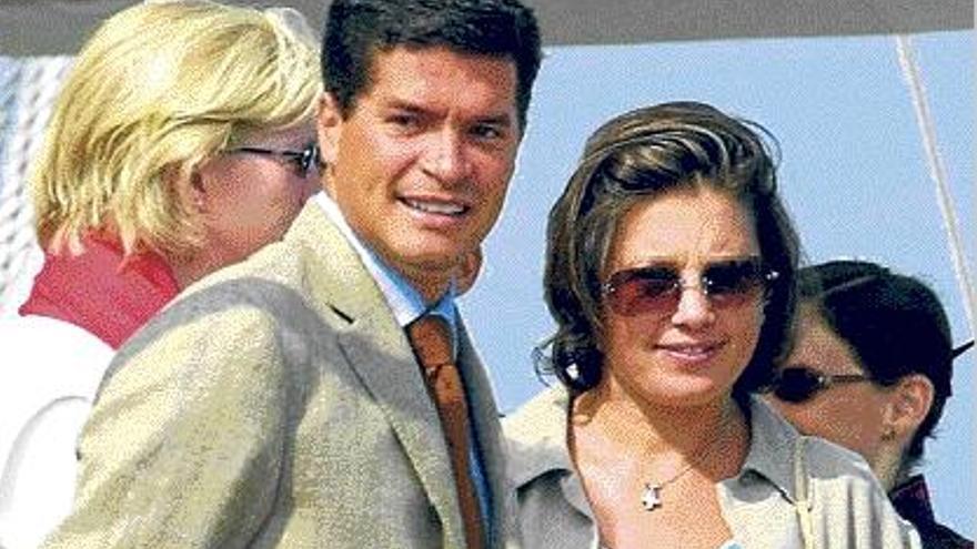 El arquitecto canario Carlos Morales y su esposa, la princesa Alexia de Grecia.