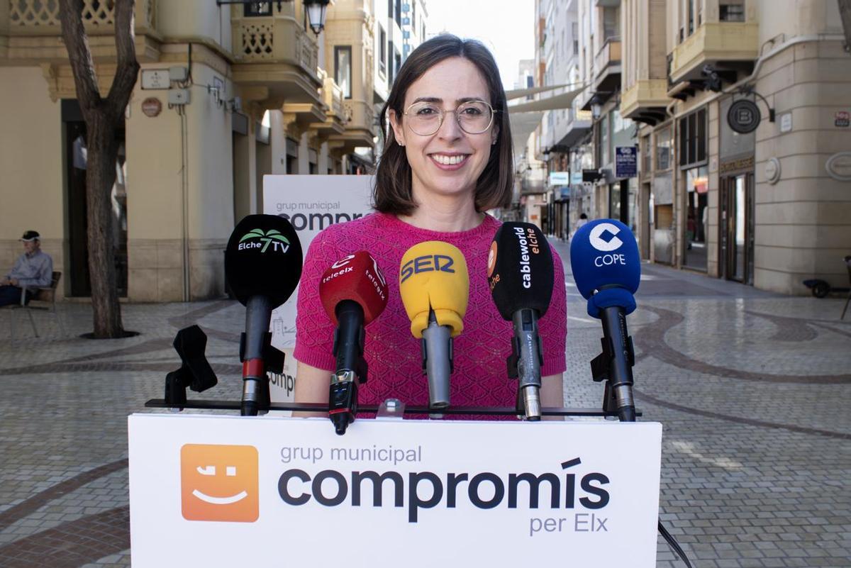 La portavoz de Compromís en Elche, Esther Díez