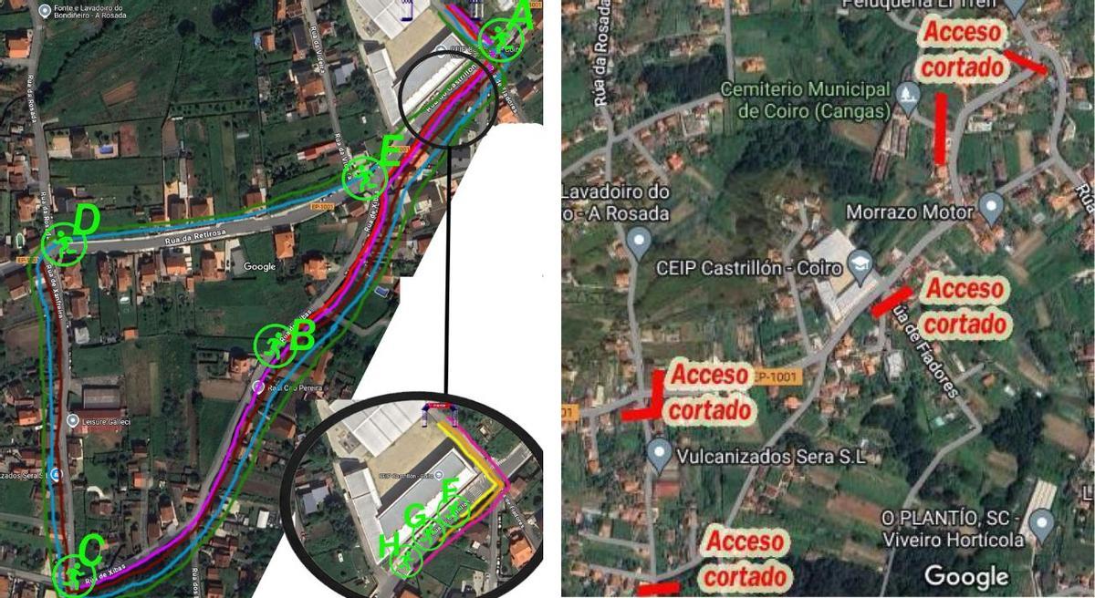 Recorrido del cross escolar de Castrillón y cortes de tráfico.