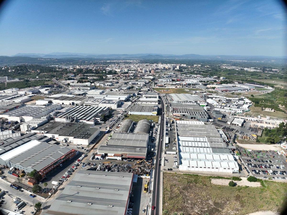 Una perspectiva del polígono industrial Carretera de Albalat de Alzira.
