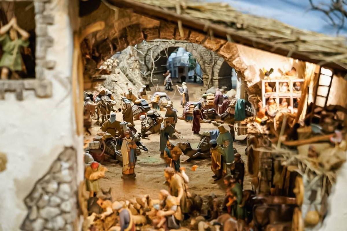 Otra de las escenas del belén monumental de Falcó.