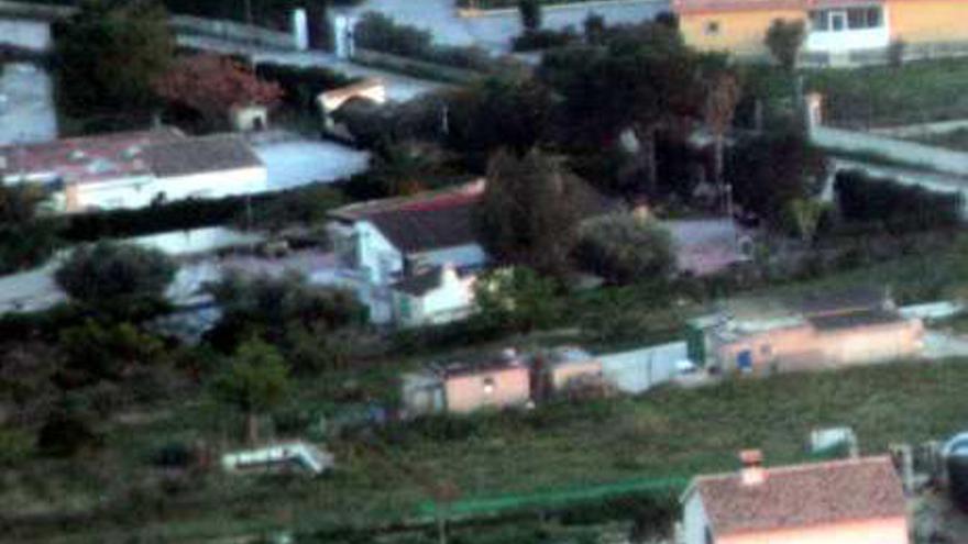 Imagen de diseminados en zonas rurales del Elche.