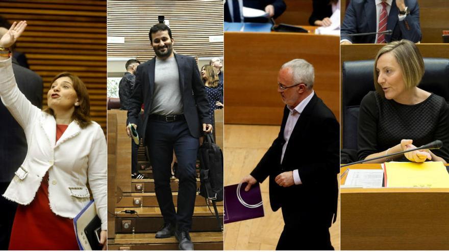 Isabel Bonig, Vicent Marzà, Antonio Montiel y María José Salvador, algunos de los diputados con máster.