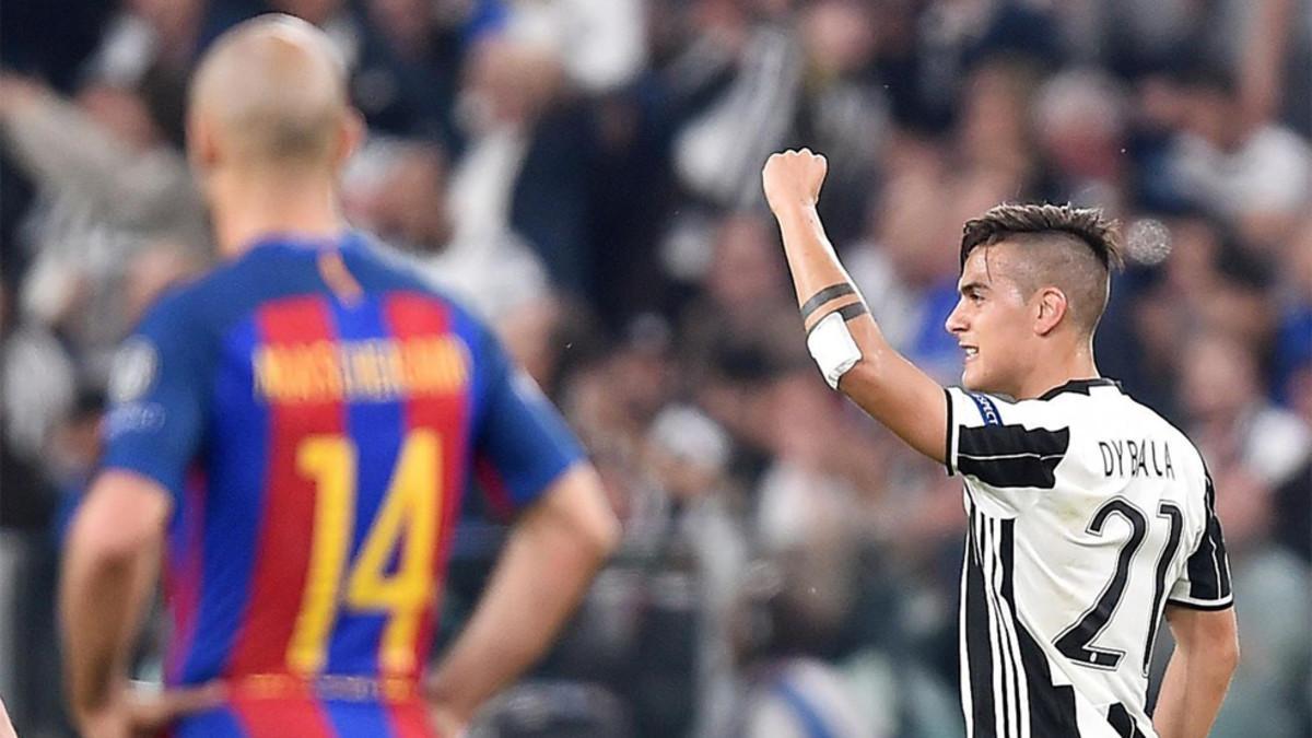 Dybala fue una pesadilla para la defensa del Barça