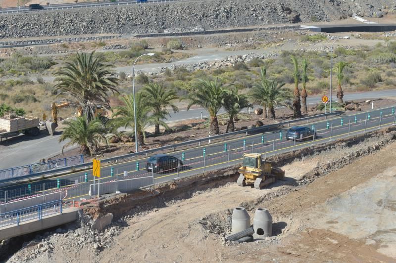 16-08-2018 LAS PALMAS DE GRAN CANARIA. Obra de la rotonda de El Veril. Fotógrafo: ANDRES CRUZ  | 16/08/2018 | Fotógrafo: Andrés Cruz