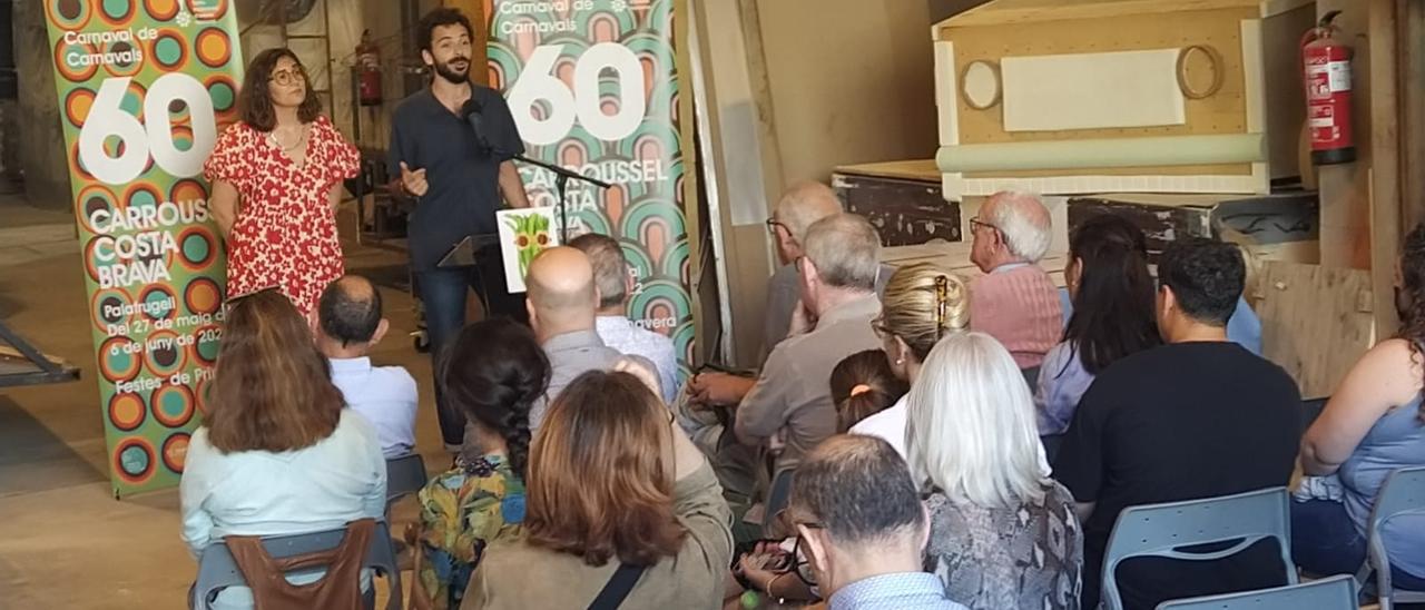 Un moment de la presentació de les Festes de Primavera de Palafrugell